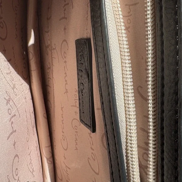 Foley + Corinna Black Spiked Studded Shoulder Bag Spikes Punk Goth - Picture 17 of 17